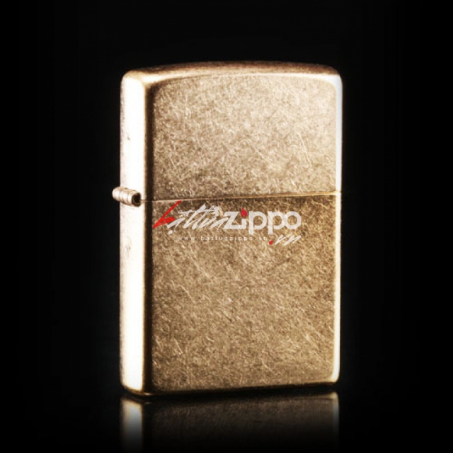 Bật lửa Zippo chính hãng 207G Vàng mờ cát xước