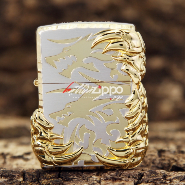 Bật lửa Zippo chính hãng vàng móng ôm xung quanh