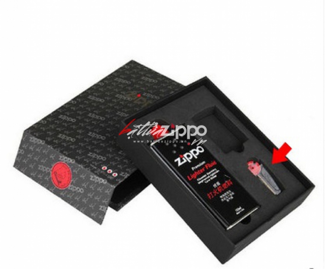 Hộp đựng Zippo (Combo 3 đựng sản phẩm Zippo + Xăng + Đá)