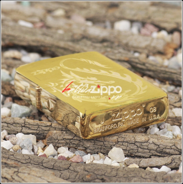 Bật lửa Zippo chính hãng  khắc Rồng mẫu 003