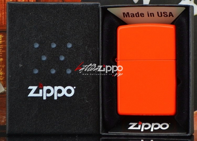 Bật lửa zippo Mỹ chính hãng phiên bản cam