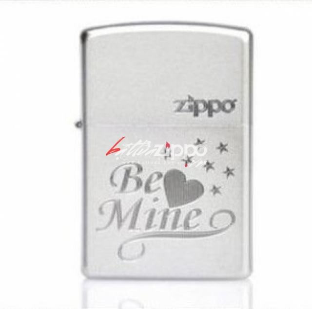 Bật lửa Zippo chính hãng bạc khắc Be Mine
