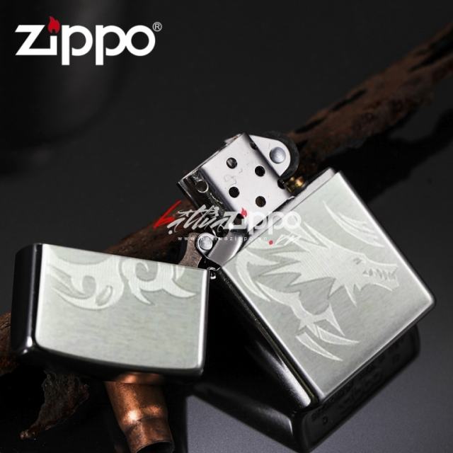 Bật lửa Zippo chính hãng bạc khắc rồng