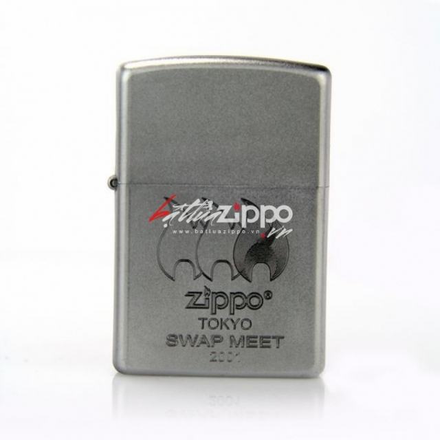 Bật lửa Zippo chính hãng bạc ngọn lửa Tokyo
