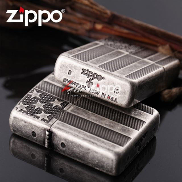 Bật lửa Zippo chính hãng khắc cờ Mỹ