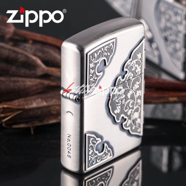 Bật lửa Zippo chính hãng khắc hoa văn hai bên phiên bản giới hạn