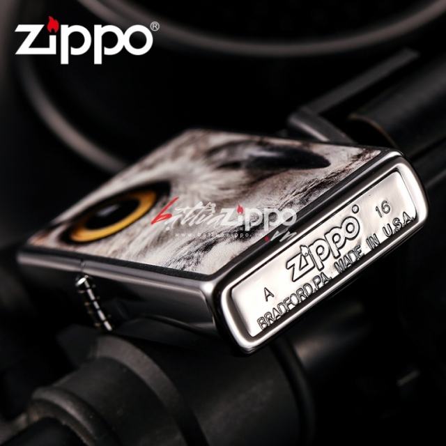 Bật lửa Zippo Mỹ in hình mắt cú