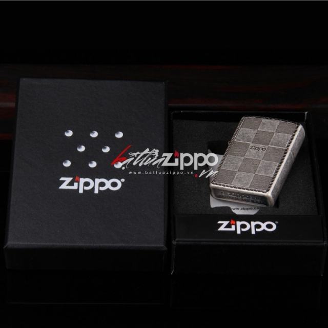 Bật lửa Zippo cổ bạc phiên bản Totem