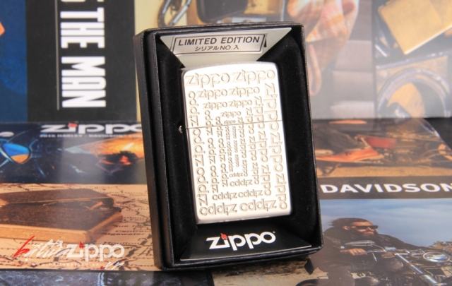 Bật lửa ZIppo khắc chữ Zippo bạc giới hạn