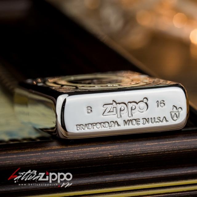 Bật lửa Zippo phiên bản Antique Japan chữ thập mặt gương