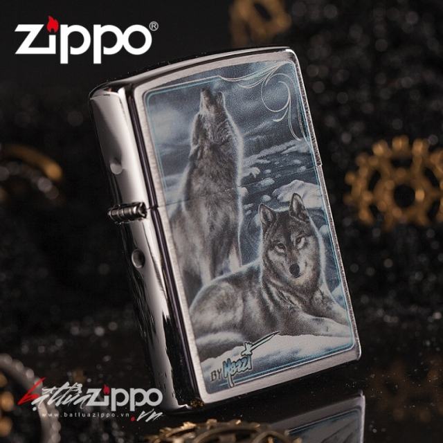 Bật lửa Zippo phiên bản Genuine American sói tuyết