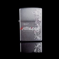 Bật lửa Zippo chính hãng 205 Bạc khắc hoa văn - Mã SP: ZPC0130
