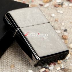 Bật lửa Zippo chính hãng 439 khắc họa tiết hoa văn - Mã SP: ZPC0199