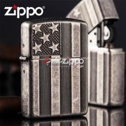 Bật lửa Zippo chính hãng khắc cờ Mỹ - Mã SP: ZPC1299