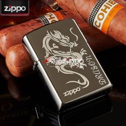 Bật lửa Zippo chính hãng đen tribal dragon - Mã SP: ZPC0225
