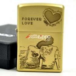 Bật lửa Zippo chính hãng đồng Love Forever - Mã SP: ZPC0262