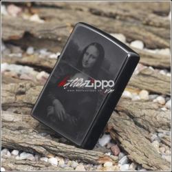 Bật lửa Zippo chính hãng Nhật in hình Mona Lisa - Mã SP: BL00481