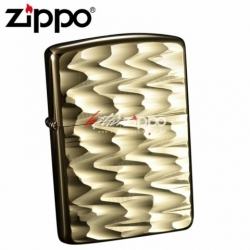 Bật lửa Zippo đồng khắc hoa văn lượn sóng - Mã SP: ZPC0404