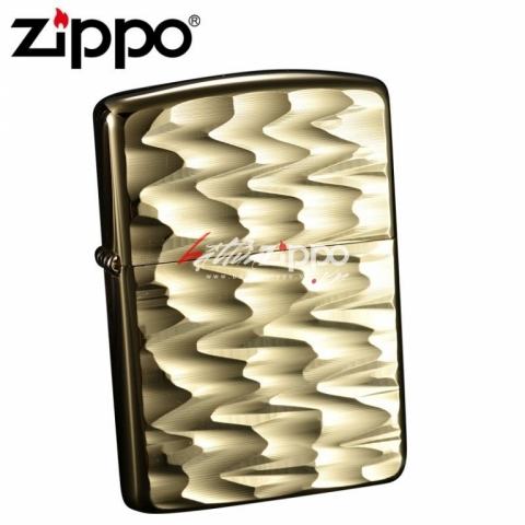 Bật lửa Zippo đồng khắc hoa văn lượn sóng