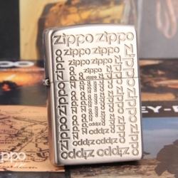 Bật lửa ZIppo khắc chữ Zippo bạc giới hạn - Mã SP: BL00705