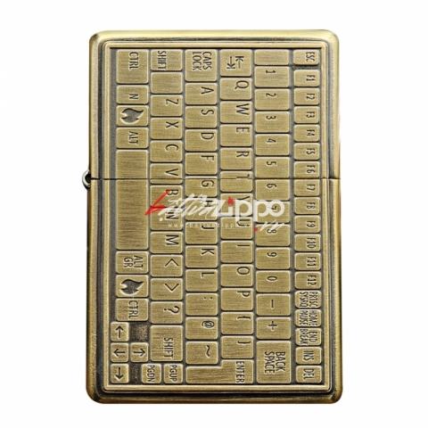 Bật lửa Zippo Nhật khắc hình bàn phím máy tính phiên bản giới hạn