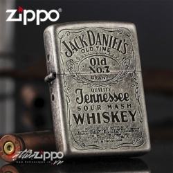 Bật lửa Zippo phiên bản Antique Bạc Dòng Jack Daniels 81 - Mã SP: BL00702