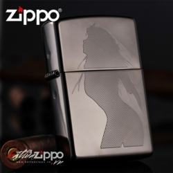 Bật lửa Zippo phiên bản  Black Beauty đen bóng - Mã SP: BL00743