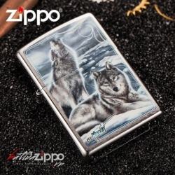 Bật lửa Zippo phiên bản Genuine American sói tuyết - Mã SP: BL00744