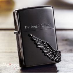 Bật lửa Zippo phiên bản Lighter Angel Wings Black Ice - Mã SP: BL00663