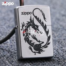 Bật lửa Zippo xước in hình rồng - Mã SP: BL00606